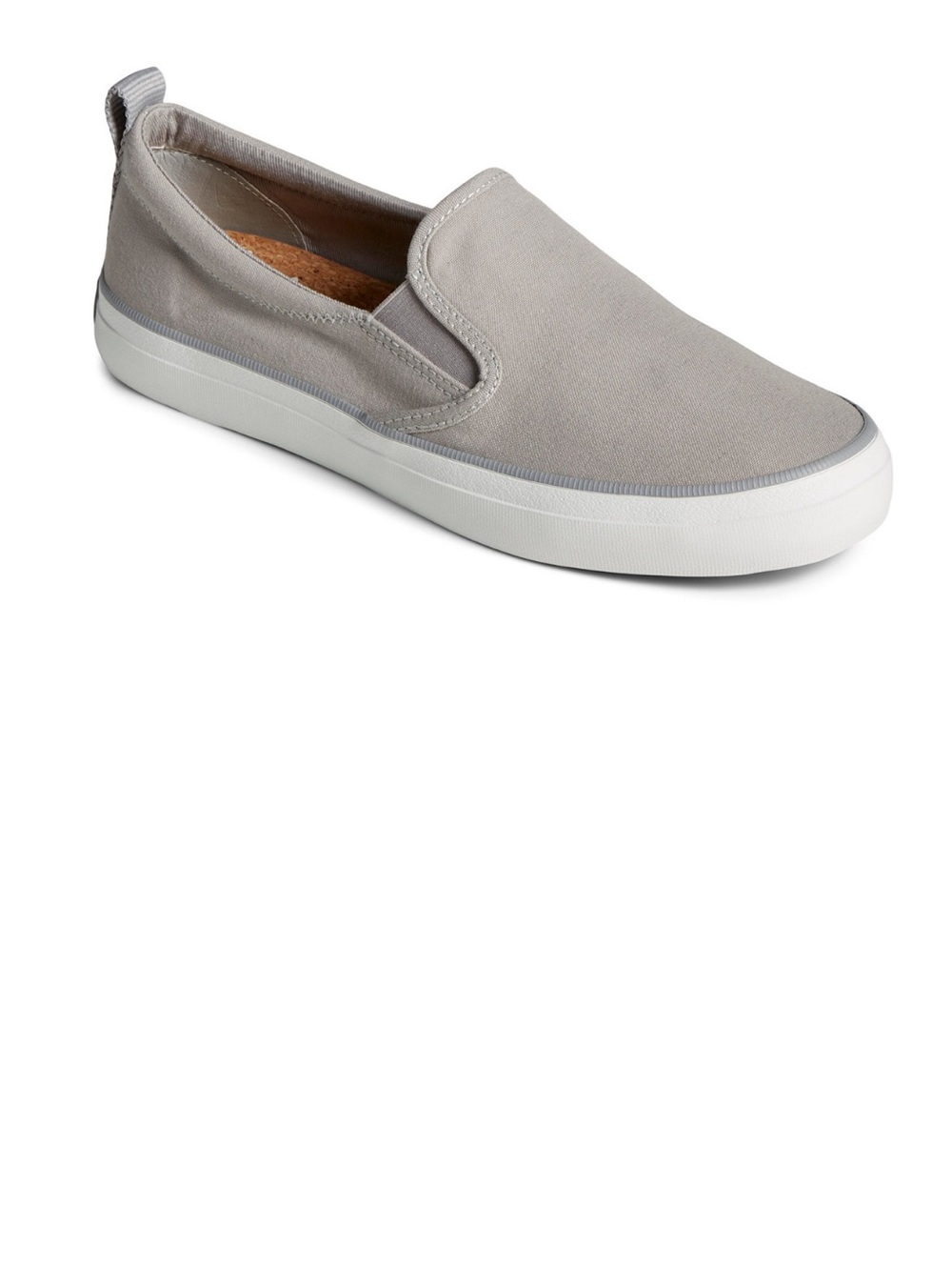 Sperry Slip-On Canvas Sneakers in Light Gray